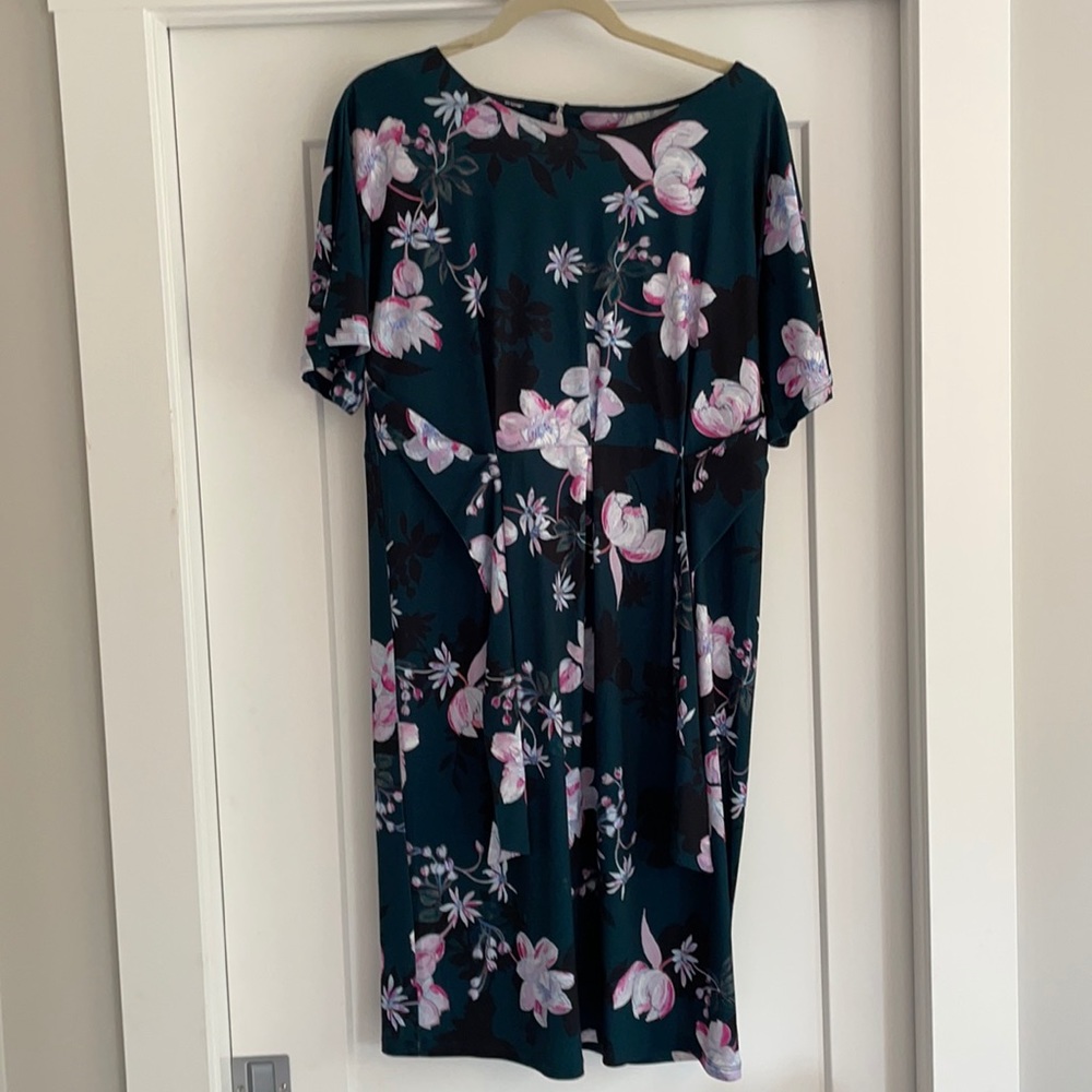 Floral kimono wrap dress.